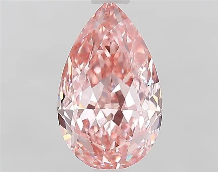 1.58ct Pear Lab Grown Diamond (Colour Fancy Vivid Pink, Clarity VVS1, IGI Certified)