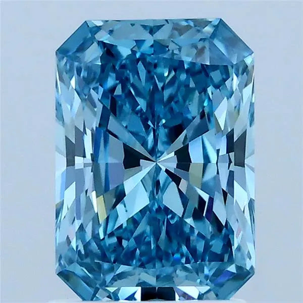 1.58ct Radiant Lab Grown Diamond (Colour Fancy Vivid Blue, Clarity VS1, IGI Certified)