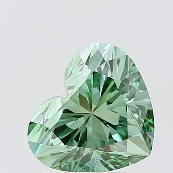 1.59ct Heart Lab Grown Diamond (Colour Fancy Vivid Green, Clarity SI1, IGI Certified)