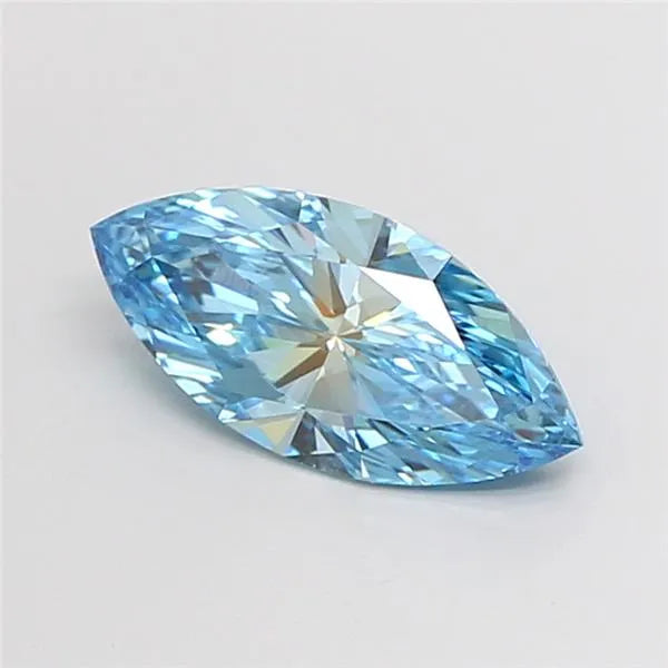 1.59ct Marquise Lab Grown Diamond (Colour Fancy Vivid Blue, Clarity VVS2, IGI Certified)