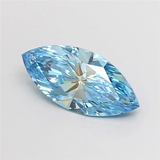 1.59ct Marquise Lab Grown Diamond (Colour Fancy Vivid Blue, Clarity VVS2, IGI Certified)