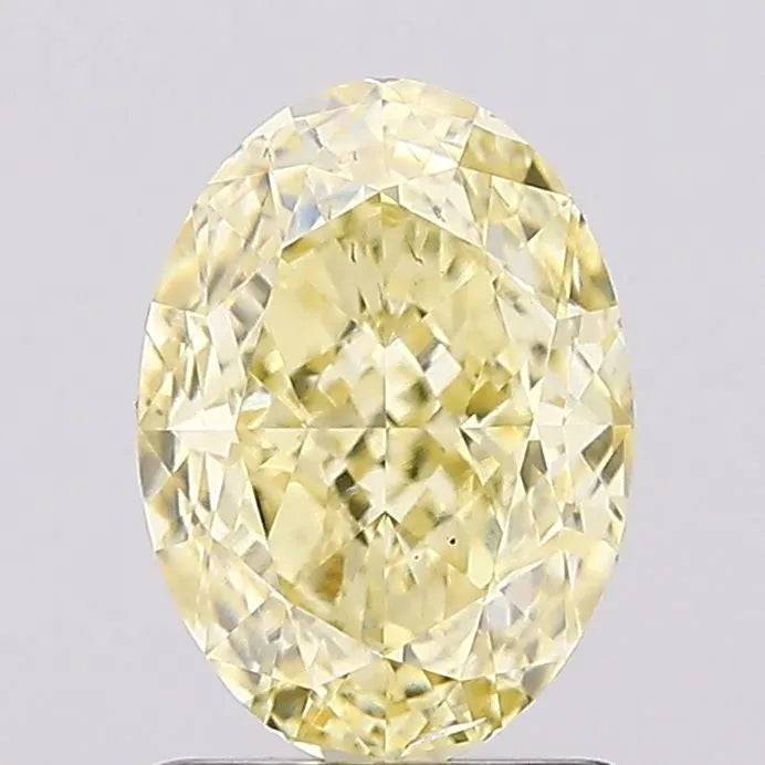 1.59ct Oval Lab Grown Diamond (Colour Fancy Intense Yellow, Clarity SI1, IGI Certified)