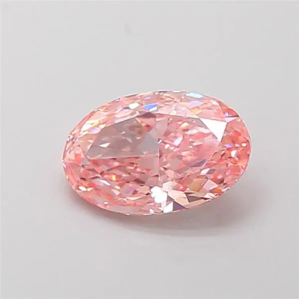 1.59ct Oval Lab Grown Diamond (Colour Fancy Vivid Pink, Clarity VS2, IGI Certified)