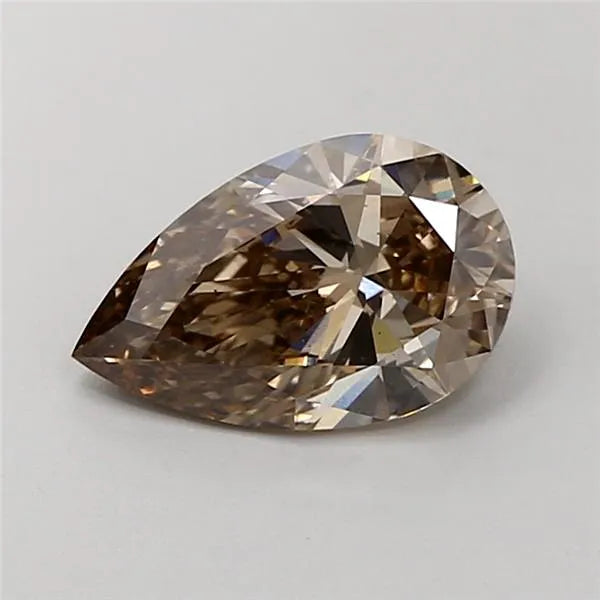 1.59ct Pear Lab Grown Diamond (Colour Fancy Brown, Clarity VS2, IGI Certified)