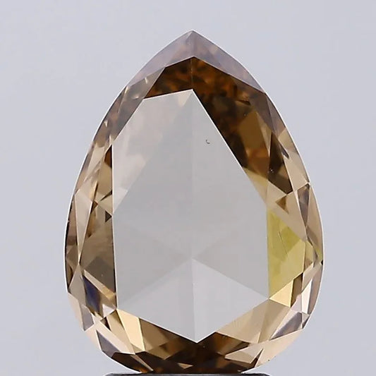1.59ct Pear Lab Grown Diamond (Colour Fancy Light Brown, Clarity VS1, IGI Certified)