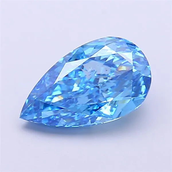 1.59ct Pear Lab Grown Diamond (Colour Fancy Vivid Blue, Clarity VS1, IGI Certified)