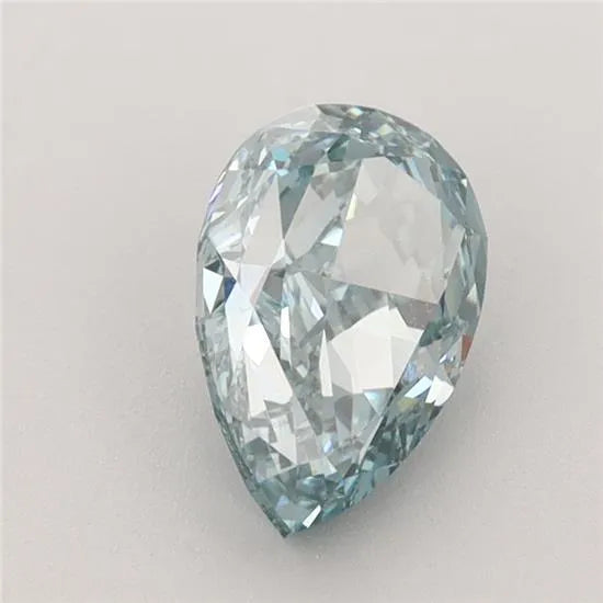 1.59ct Pear Lab Grown Diamond (Colour Fancy Vivid Green Blue, Clarity VVS2, IGI Certified)