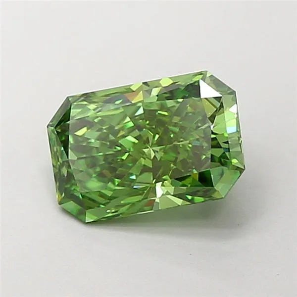 1.59ct Radiant Lab Grown Diamond (Colour Fancy Vivid Green, Clarity VVS2, IGI Certified)