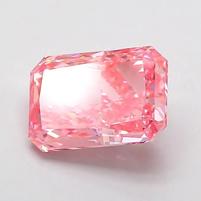1.59ct Radiant Lab Grown Diamond (Colour Fancy Vivid Pink, Clarity FL, IGI Certified)