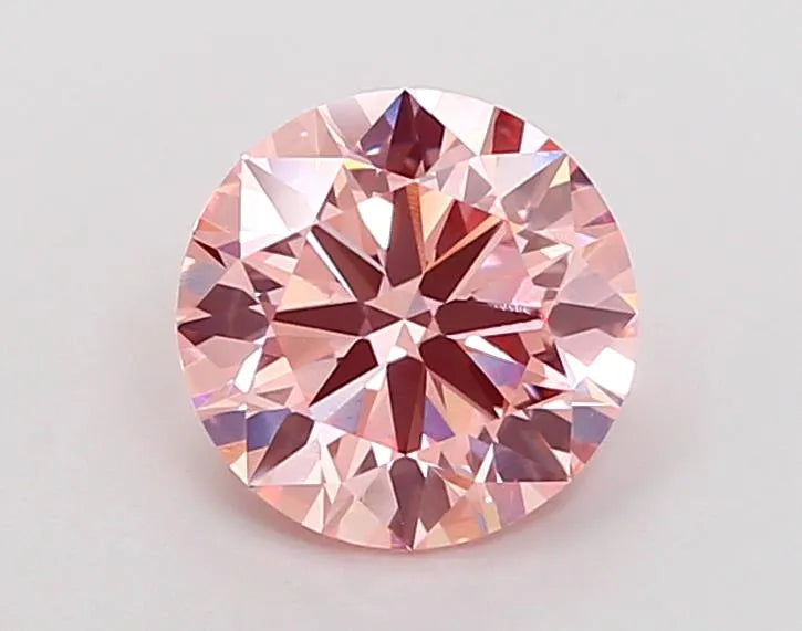 1.59ct Round Lab Grown Diamond (Colour Fancy Vivid Pink, Clarity VS1, Cut VG, IGI Certified)