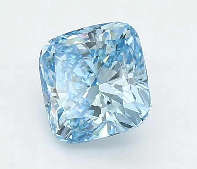 1.60ct Cushion modified Lab Grown Diamond (Colour Fancy Vivid Blue, Clarity VS1, IGI Certified)