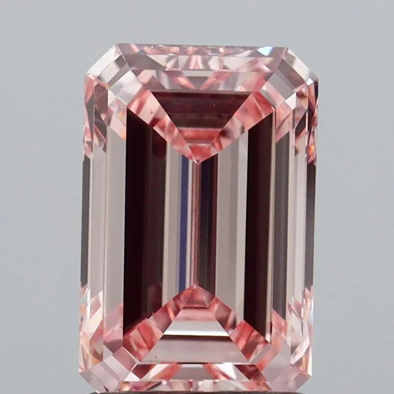 1.60ct Emerald Lab Grown Diamond (Colour Fancy Intense Pink, Clarity VS1, IGI Certified)