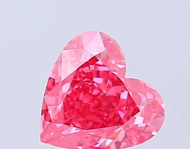 1.60ct Heart Lab Grown Diamond (Colour Fancy Vivid Pink, Clarity VVS2, IGI Certified)