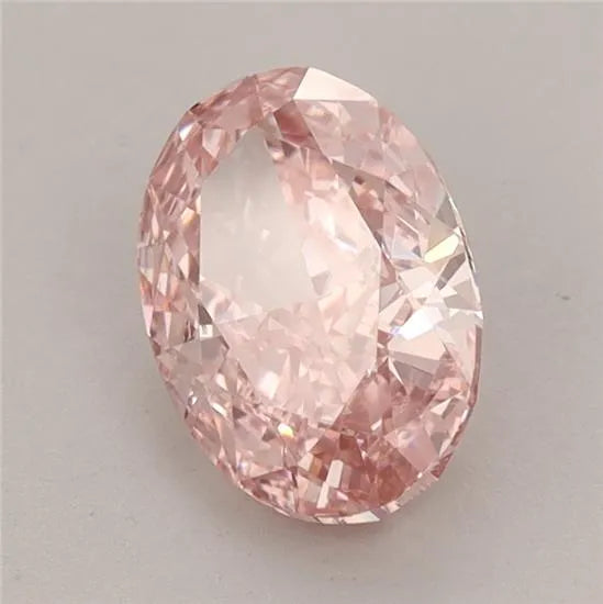 1.60ct Oval Lab Grown Diamond (Colour Fancy Intense Pink, Clarity VVS2, IGI Certified)