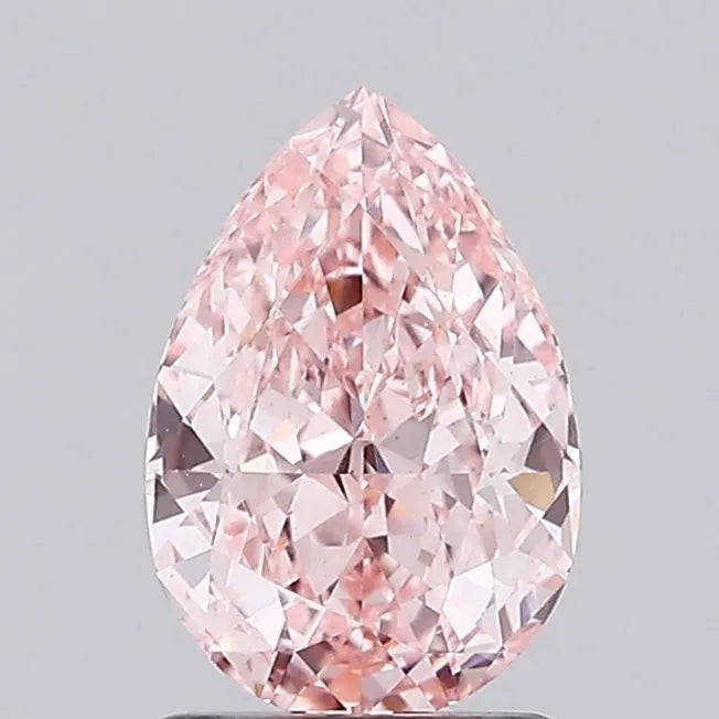 1.60ct Pear Lab Grown Diamond (Colour Fancy Intense Pink, Clarity VS1, IGI Certified)