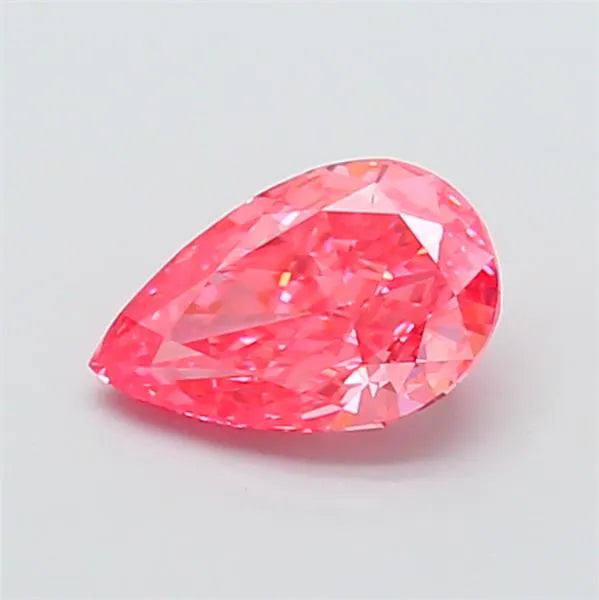 1.60ct Pear Lab Grown Diamond (Colour Fancy Vivid Pink, Clarity VS1, IGI Certified)