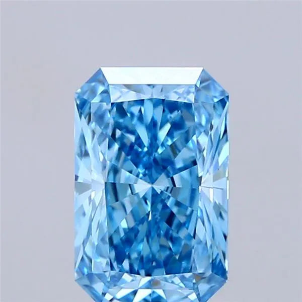 1.60ct Radiant Lab Grown Diamond (Colour Fancy Vivid Blue, Clarity VS2, IGI Certified)