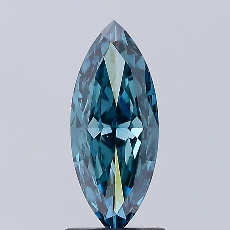 1.61ct Marquise Lab Grown Diamond (Colour Fancy Vivid Blueish Green, Clarity VVS2, IGI Certified)