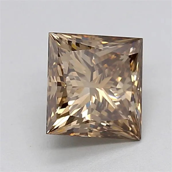 1.61ct Princess Lab Grown Diamond (Colour Fancy Brown, Clarity VS1, IGI Certified)