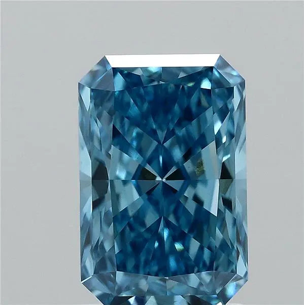 1.61ct Radiant Lab Grown Diamond (Colour Fancy Vivid Blue, Clarity VVS2, IGI Certified)