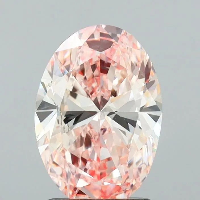1.62ct Oval Lab Grown Diamond (Colour Fancy Intense Pink, Clarity VVS2, IGI Certified)