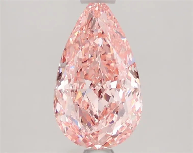1.62ct Pear Lab Grown Diamond (Colour Fancy Vivid Pink, Clarity VS1, IGI Certified)