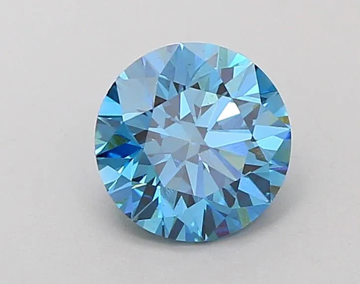 1.62ct Round Lab Grown Diamond (Colour Fancy Vivid Blue, Clarity VS1, Cut EX, IGI Certified)