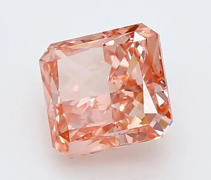 1.62ct Square radiant Lab Grown Diamond (Colour Fancy Vivid Pink, Clarity VS1, IGI Certified)
