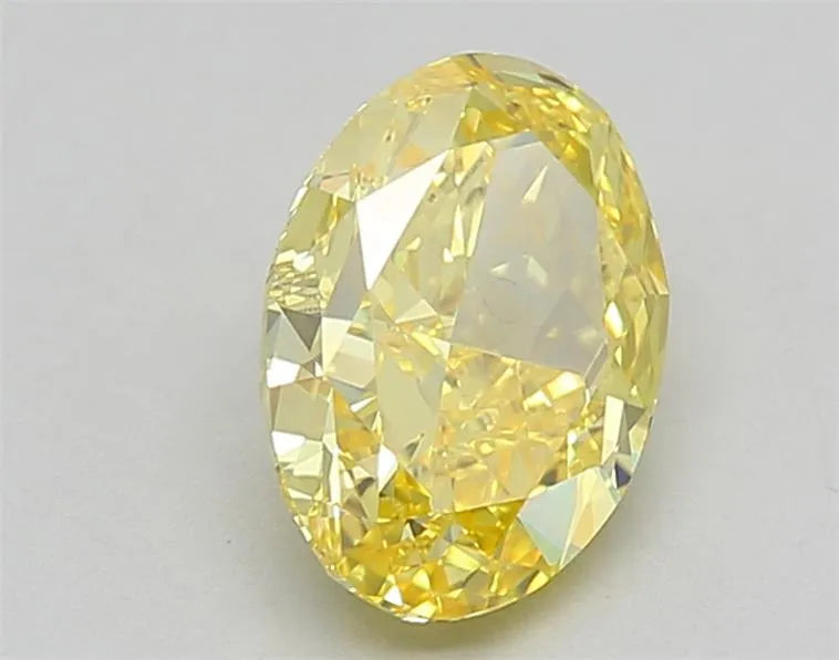 1.63ct Oval Lab Grown Diamond (Colour Fancy Vivid Yellow, Clarity VVS2, IGI Certified)