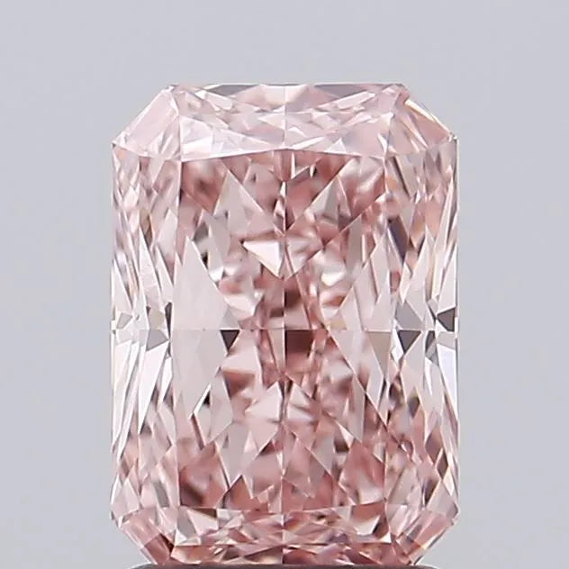 1.63ct Radiant Lab Grown Diamond (Colour Fancy Vivid Pink, Clarity VVS2, IGI Certified)