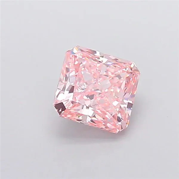 1.63ct Square radiant Lab Grown Diamond (Colour Fancy Vivid Pink, Clarity VVS2, IGI Certified)