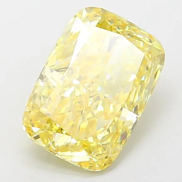 1.64ct Cushion modified Lab Grown Diamond (Colour Fancy Vivid Yellow, Clarity VS1, IGI Certified)