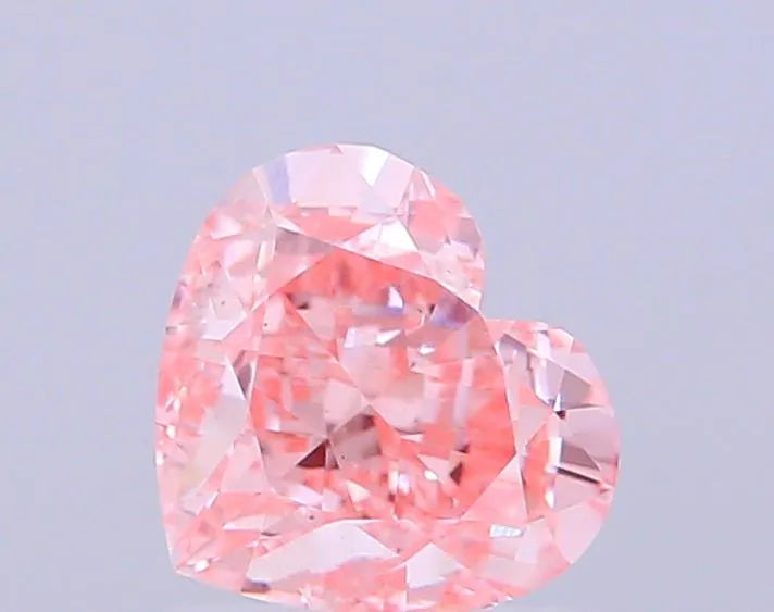 1.64ct Heart Lab Grown Diamond (Colour Fancy Vivid Pink, Clarity VS1, IGI Certified)