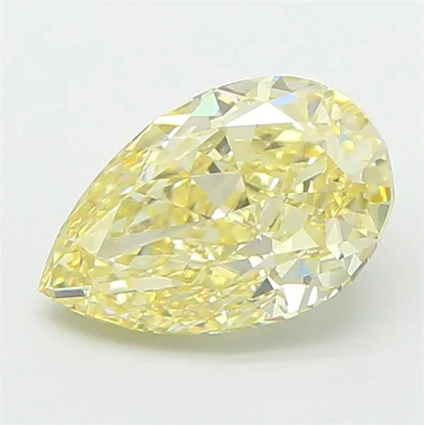 1.64ct Pear Lab Grown Diamond (Colour Fancy Yellow, Clarity VVS2, IGI Certified)
