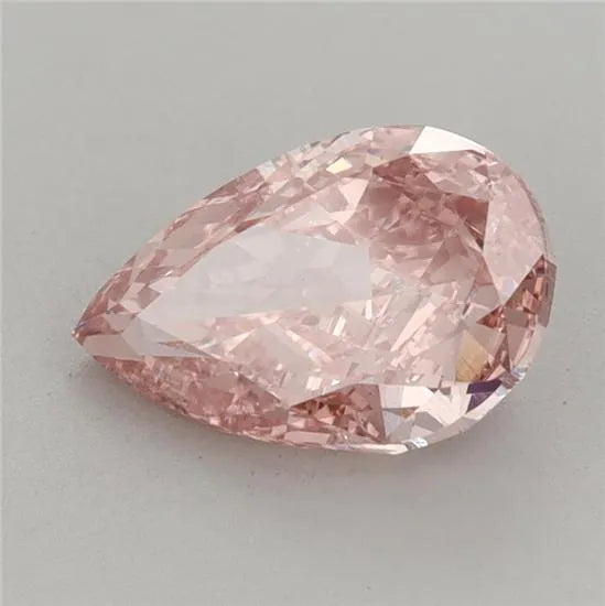 1.65ct Pear Lab Grown Diamond (Colour Fancy Vivid Pink, Clarity VS1, IGI Certified)