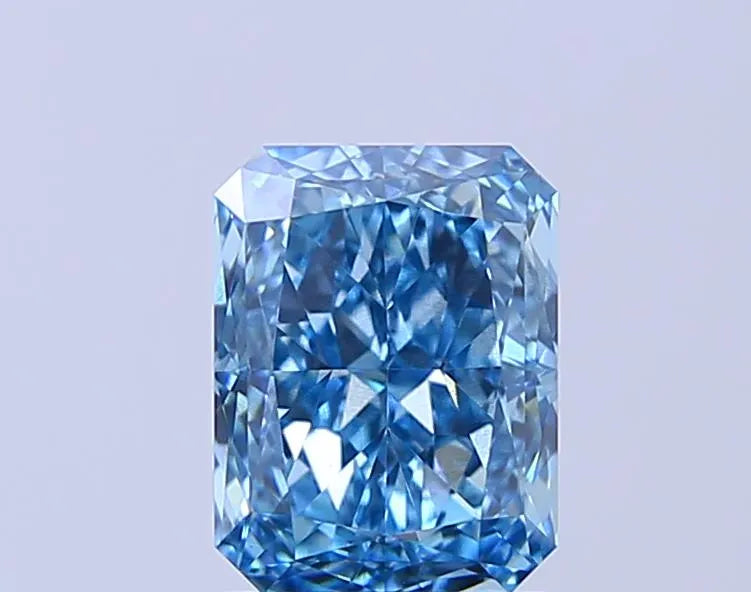 1.66ct Radiant Lab Grown Diamond (Colour Fancy Vivid Blue, Clarity VS2, IGI Certified)