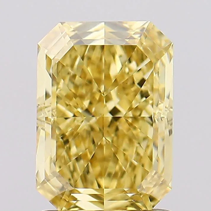 1.66ct Radiant Lab Grown Diamond (Colour Fancy Vivid Yellow, Clarity VVS2, IGI Certified)