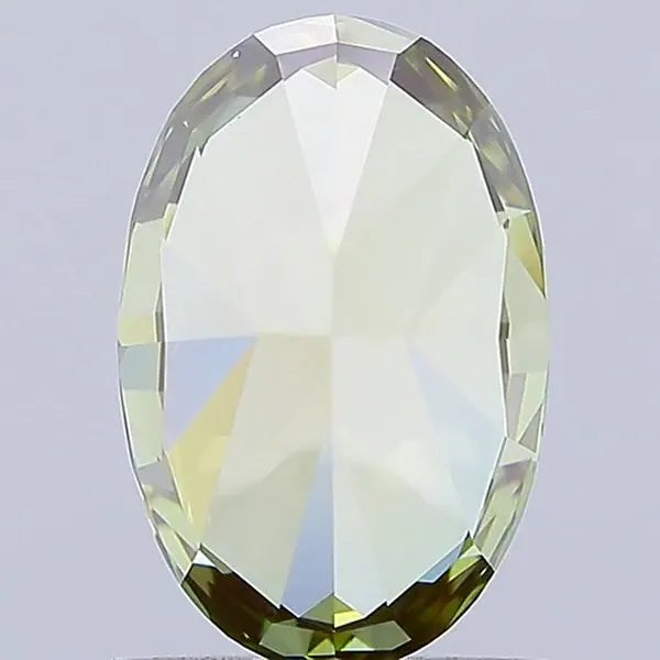 1.67ct Oval Lab Grown Diamond (Colour Fancy Brownish Green, Clarity VVS2, IGI Certified)