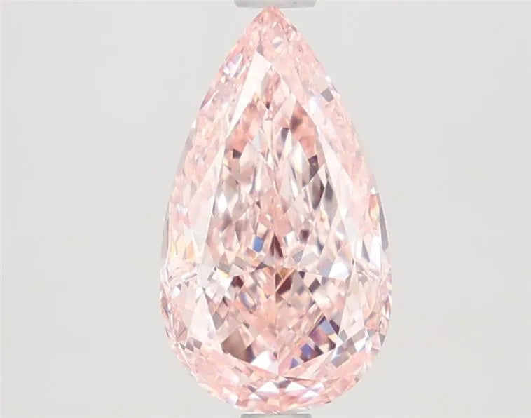 1.67ct Pear Lab Grown Diamond (Colour Fancy Intense Pink, Clarity VVS2, IGI Certified)