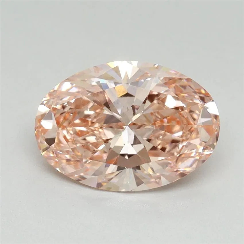 1.69ct Oval Lab Grown Diamond (Colour Fancy Intense Pink, Clarity VS1, IGI Certified)