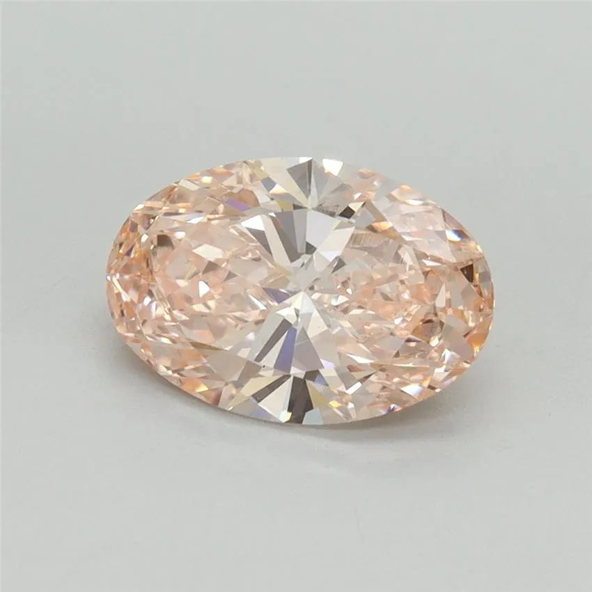 1.69ct Oval Lab Grown Diamond (Colour Fancy Intense Pink, Clarity VS1, IGI Certified)