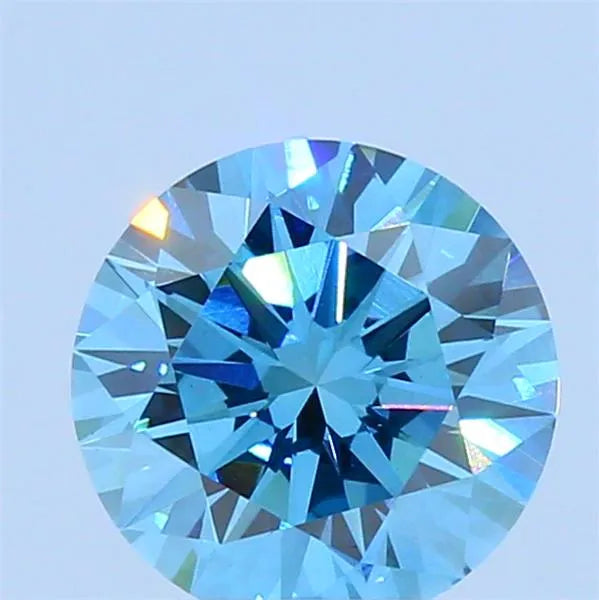 1.69ct Round Lab Grown Diamond (Colour Fancy Vivid Blue, Clarity VS1, Cut ID, IGI Certified)