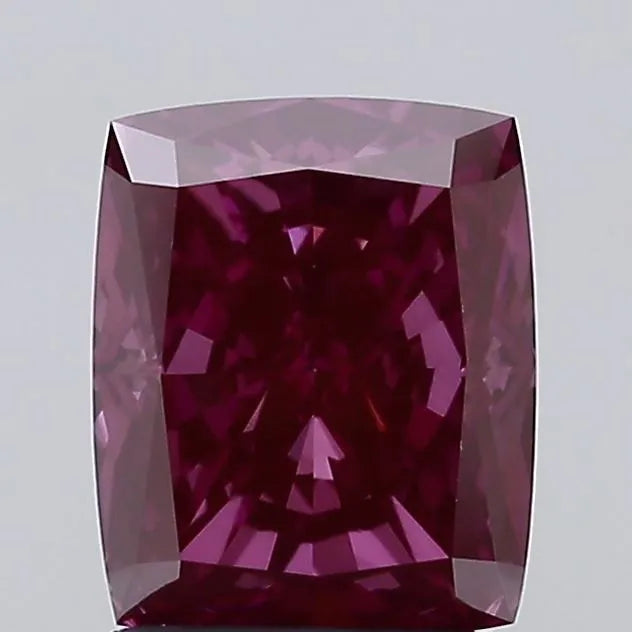 1.70ct Cushion modified Lab Grown Diamond (Colour Fancy Deep Pink, Clarity VS1, IGI Certified)