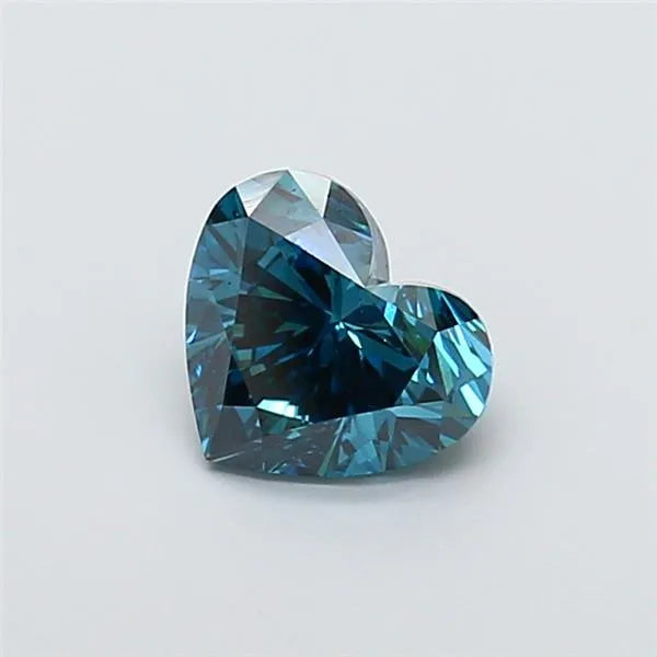 1.70ct Heart Lab Grown Diamond (Colour Fancy Vivid Blue, Clarity VS1, IGI Certified)