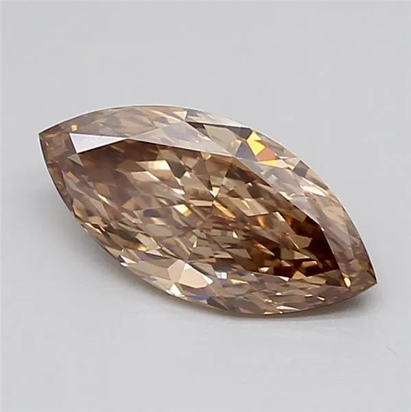 1.70ct Marquise Lab Grown Diamond (Colour Fancy Light Brown, Clarity VS1, IGI Certified)