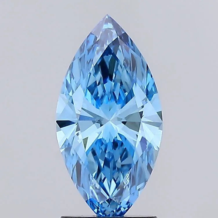 1.70ct Marquise Lab Grown Diamond (Colour Fancy Vivid Blue, Clarity VVS2, IGI Certified)