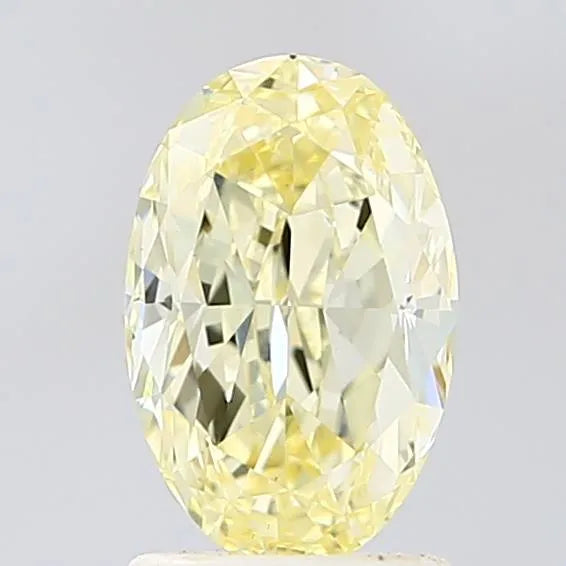 1.70ct Oval Lab Grown Diamond (Colour Fancy Light Yellow, Clarity VS1, IGI Certified)