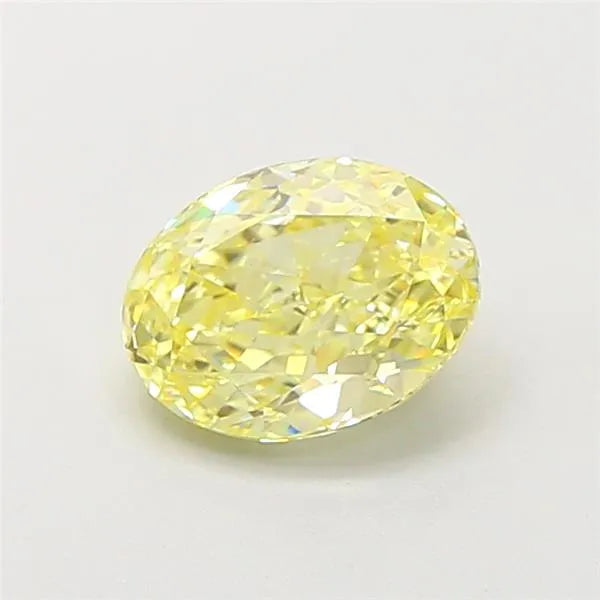 1.70ct Oval Lab Grown Diamond (Colour Fancy Yellow, Clarity VS1, IGI Certified)