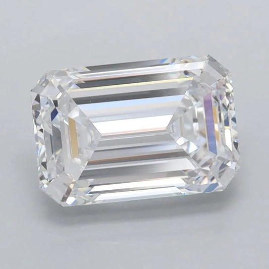 1.71ct Emerald Lab Grown Diamond (Colour D, Clarity FL, IGI Certified)