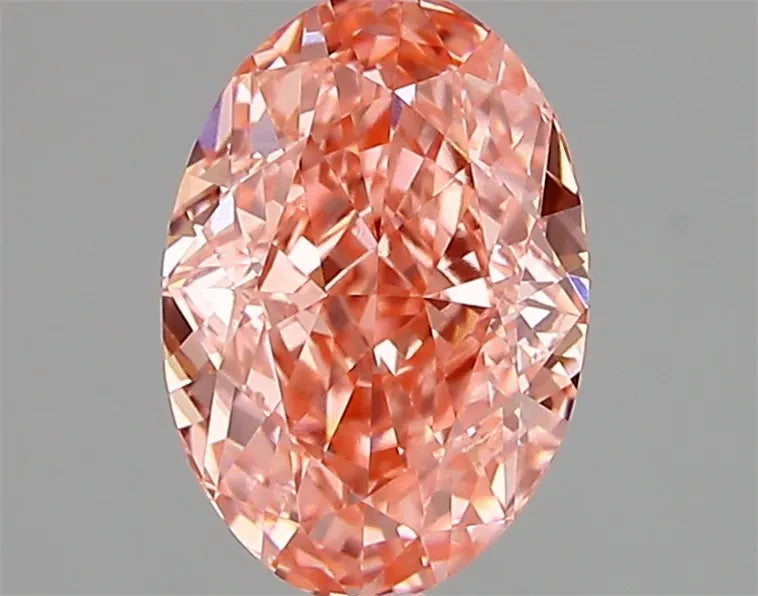 1.71ct Oval Lab Grown Diamond (Colour Fancy Vivid Pink, Clarity VVS1, IGI Certified)